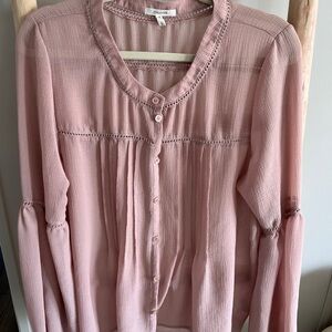 Maurices Blush Button-Up Blouse